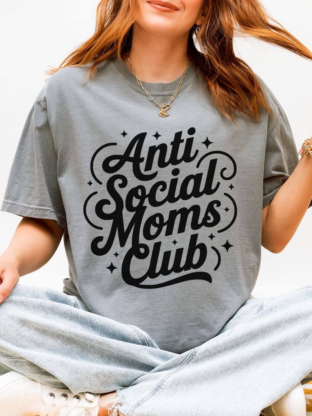 Antisocial Mom's Club Tee Women's Graphic T-Shirt