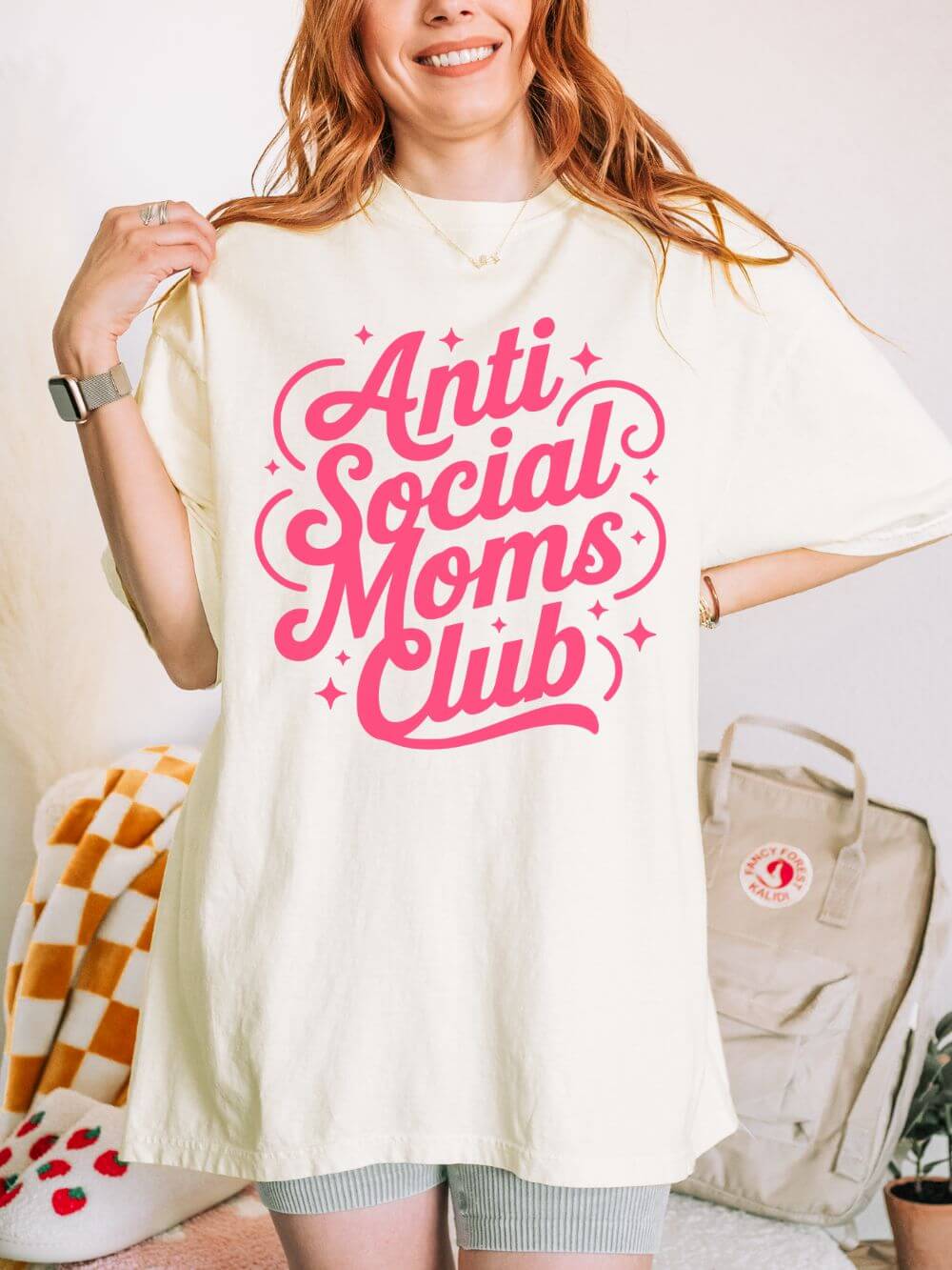 Antisocial Mom's Club Tee Women's Graphic T-Shirt