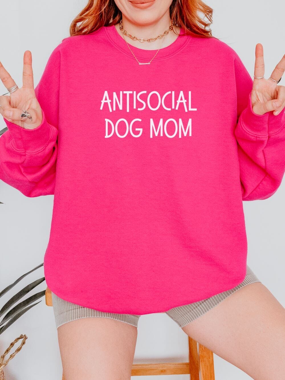 Antisocial Dog Mom Unisex Heavy Blend™ Crewneck Sweatshirt - Many Colors - Sydney So Sweet