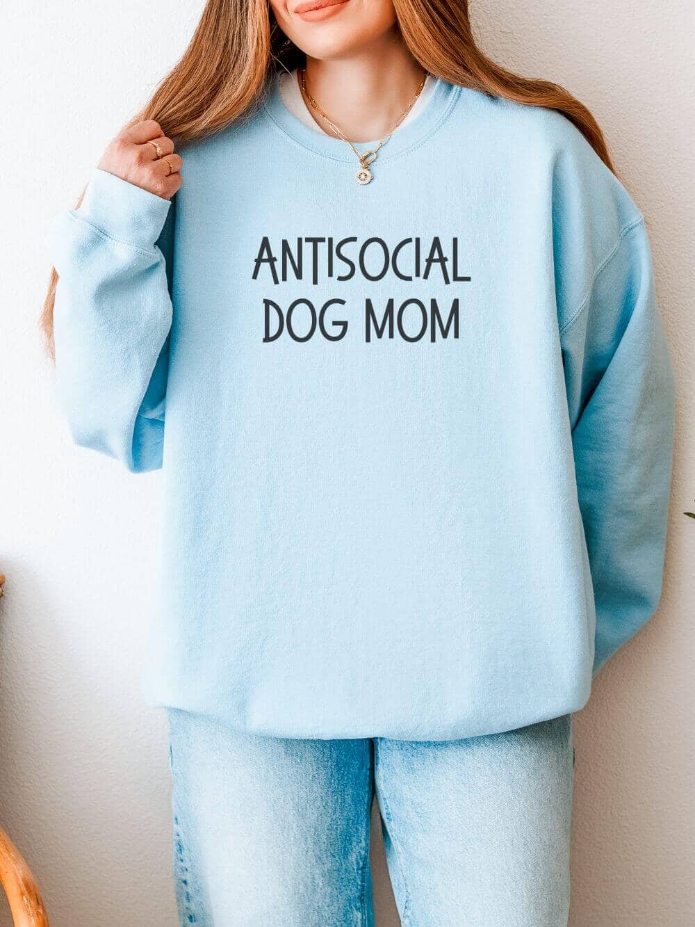 Antisocial Dog Mom Unisex Heavy Blend™ Crewneck Sweatshirt - Many Colors - Sydney So Sweet