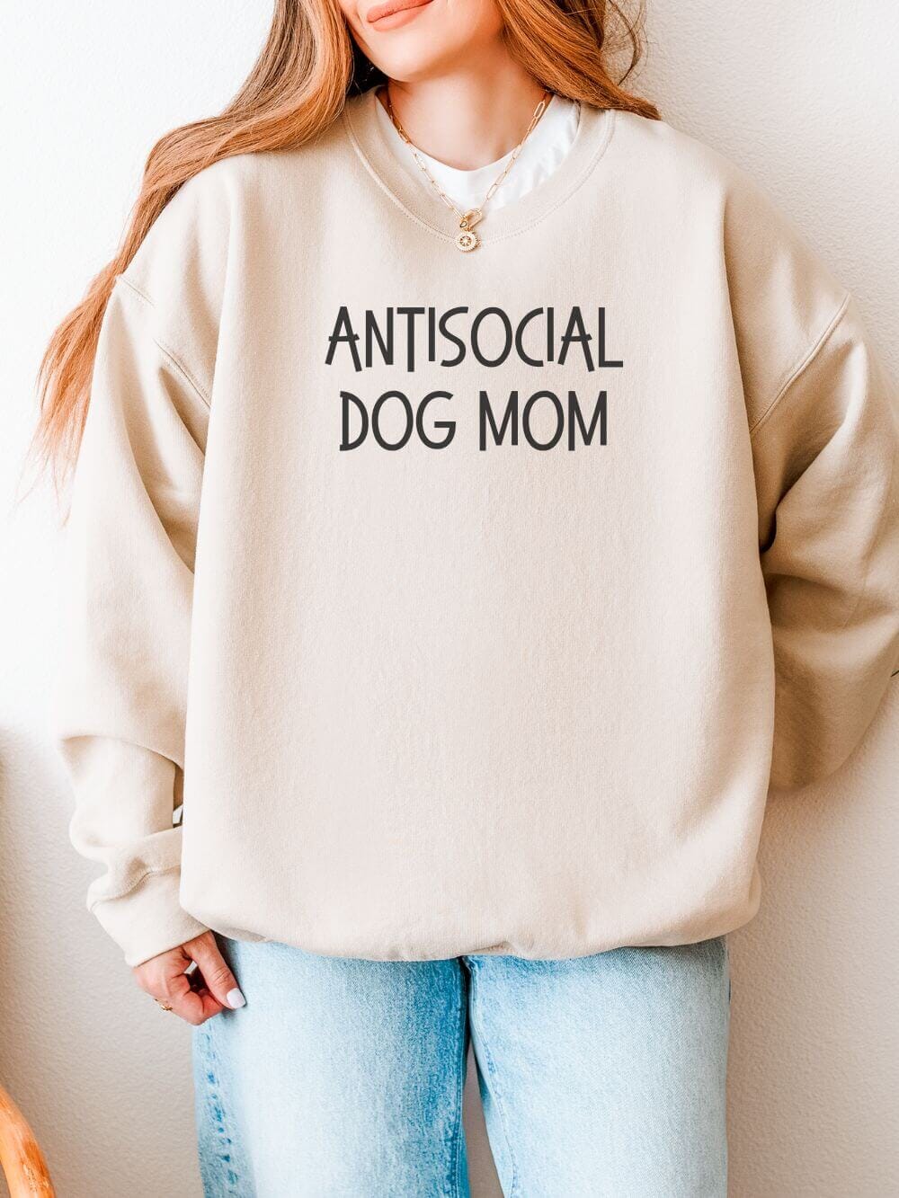 Antisocial Dog Mom Unisex Heavy Blend™ Crewneck Sweatshirt - Many Colors - Sydney So Sweet