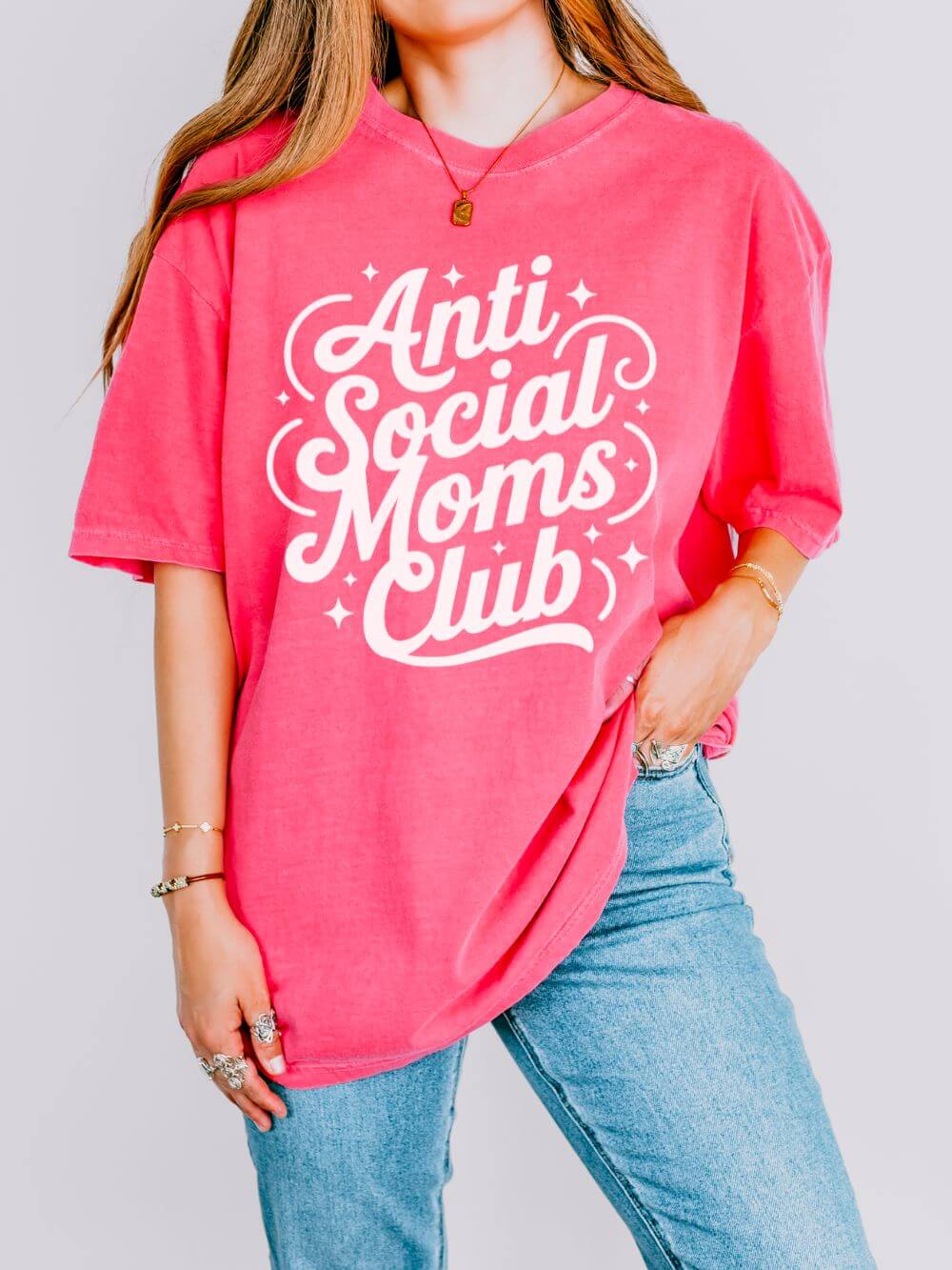 Antisocial Mom's Club Tee Women's Graphic T-Shirt