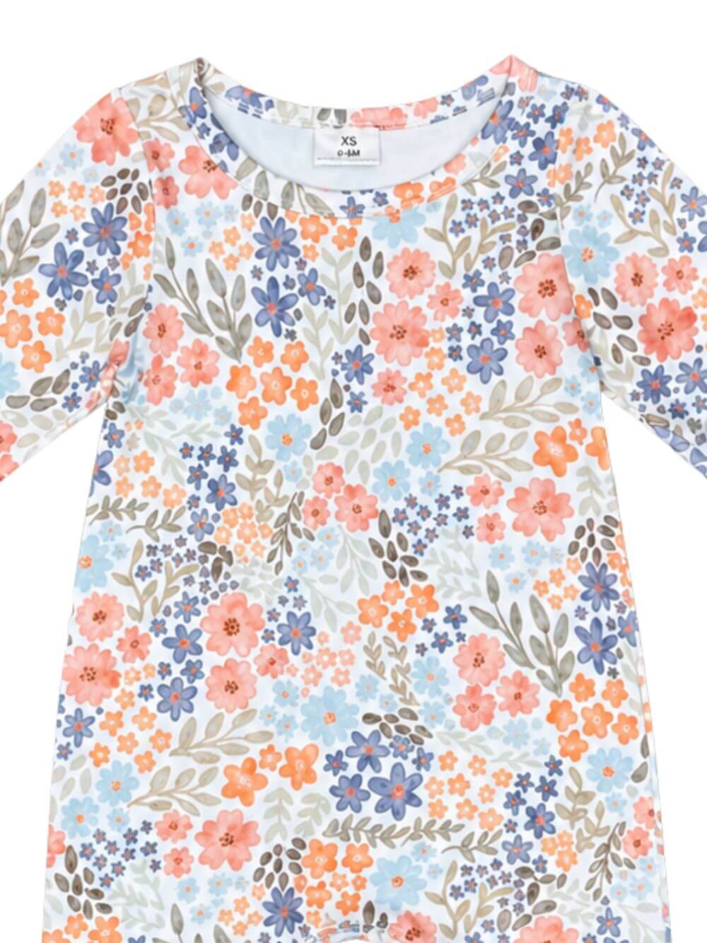 Autumn Meadow Floral Baby Romper
