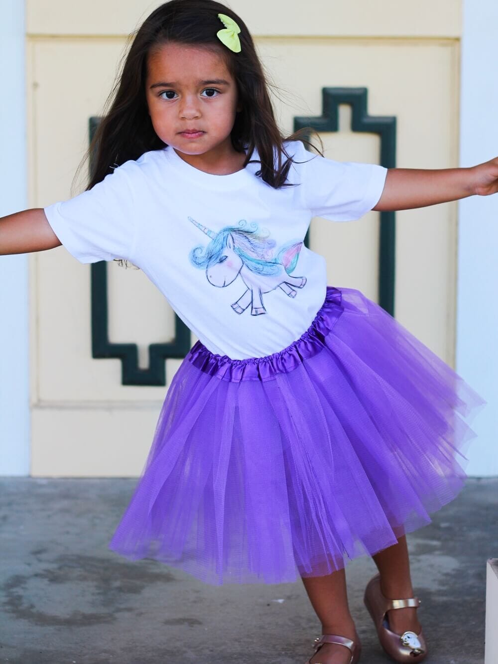 Solid Color Costume Tutu Skirt - Toddler, Little Girl, Kid Size for Dress Up - Sydney So Sweet