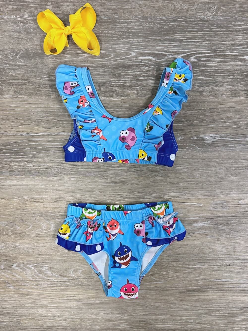 Baby Shark Splash Girls Two-Piece Swimsuit - Sydney So Sweet