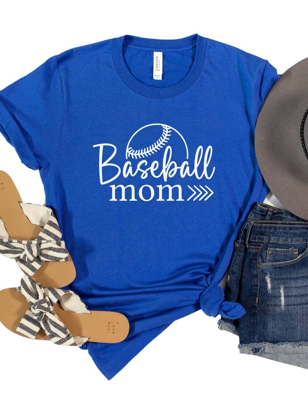 Baseball Mom T-Shirt in 12 Team Colors - Sydney So Sweet