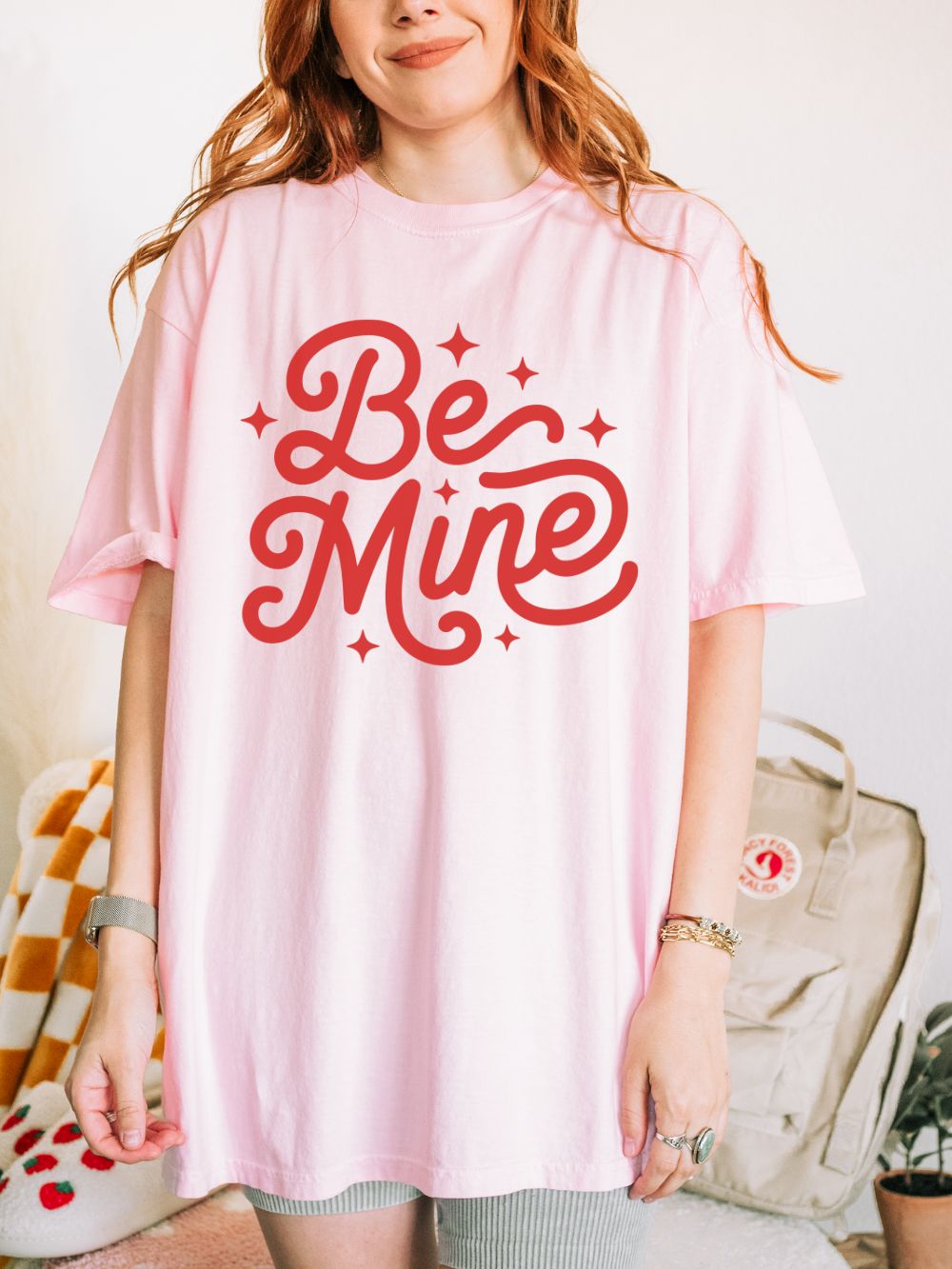 Be Mine Romantic Valentine's Day Graphic T-Shirt Unisex Short Sleeve Tee - Sydney So Sweet