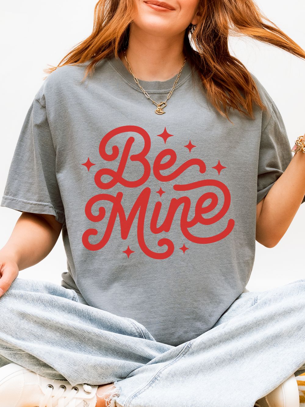 Be Mine Romantic Valentine's Day Graphic T-Shirt Unisex Short Sleeve Tee - Sydney So Sweet