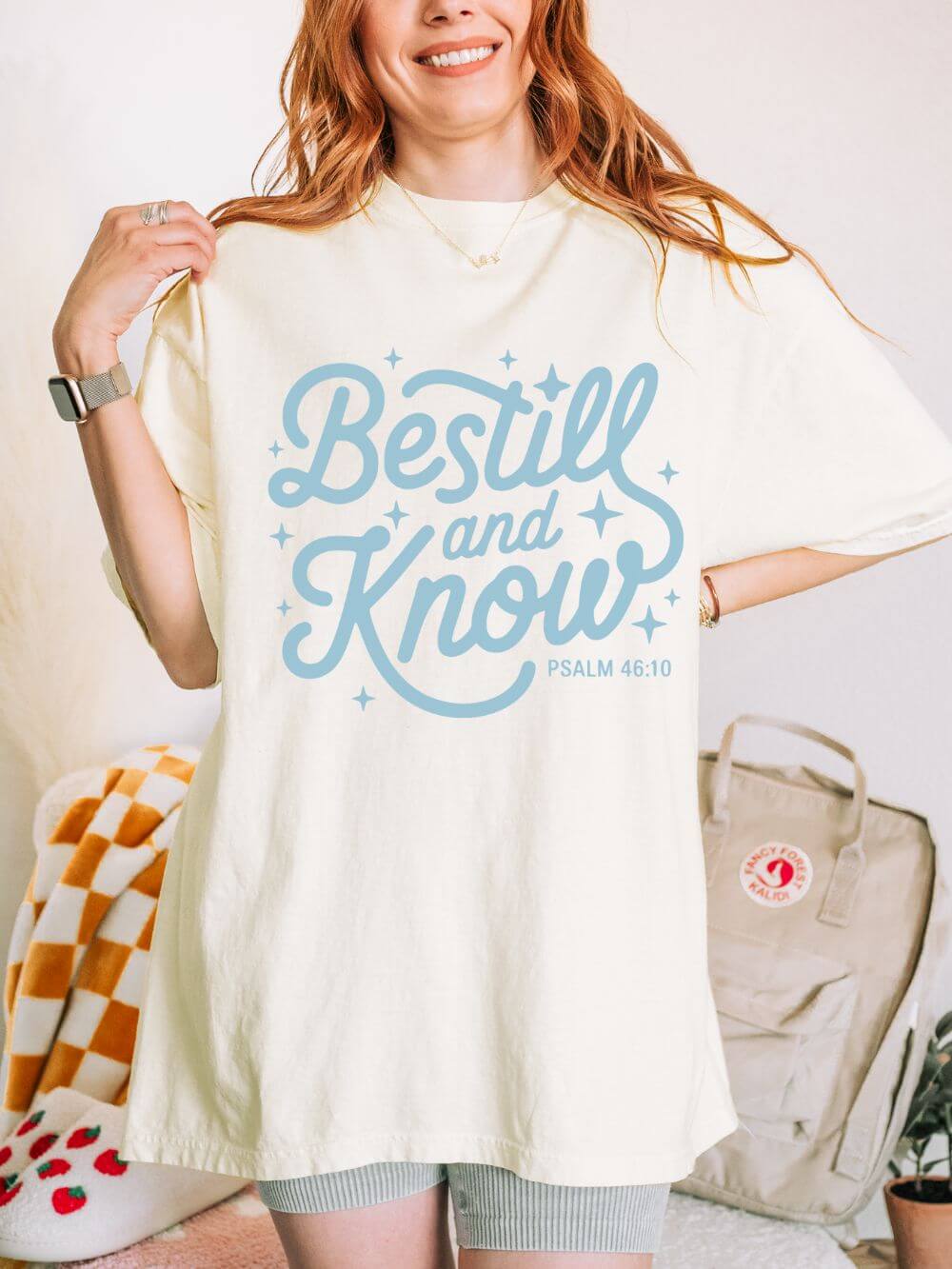 Be Still & Know Tee Psalm 46:10 Christian Faith Graphic Unisex T-Shirt