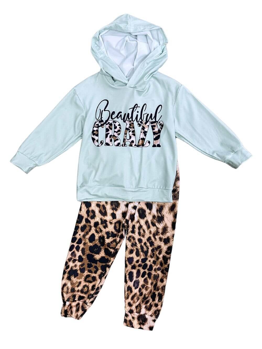 Beautiful Crazy Girls Cheetah Leggings & Hoodie Outfit - Sydney So Sweet