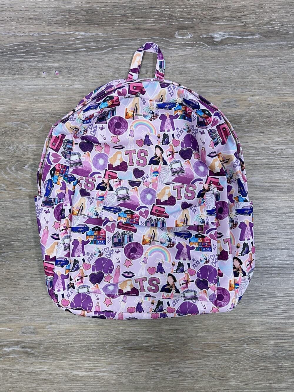 Bejeweled Purple Full Size Kids&#39; School Backpack - Sydney So Sweet