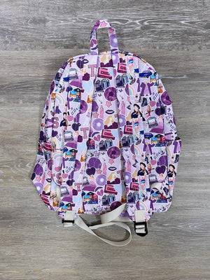 Bejeweled Purple Full Size Kids' School Backpack - Sydney So Sweet