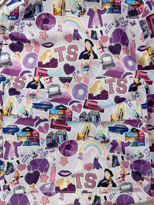 Bejeweled Purple Full Size Kids' School Backpack - Sydney So Sweet