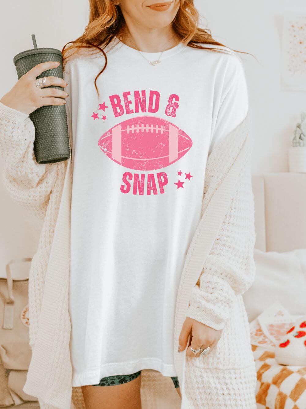 Bend & Snap Football T-Shirt Unisex Tee Comfort Colors Sports Lover Short Sleeve Graphic T-Shirt - Sydney So Sweet