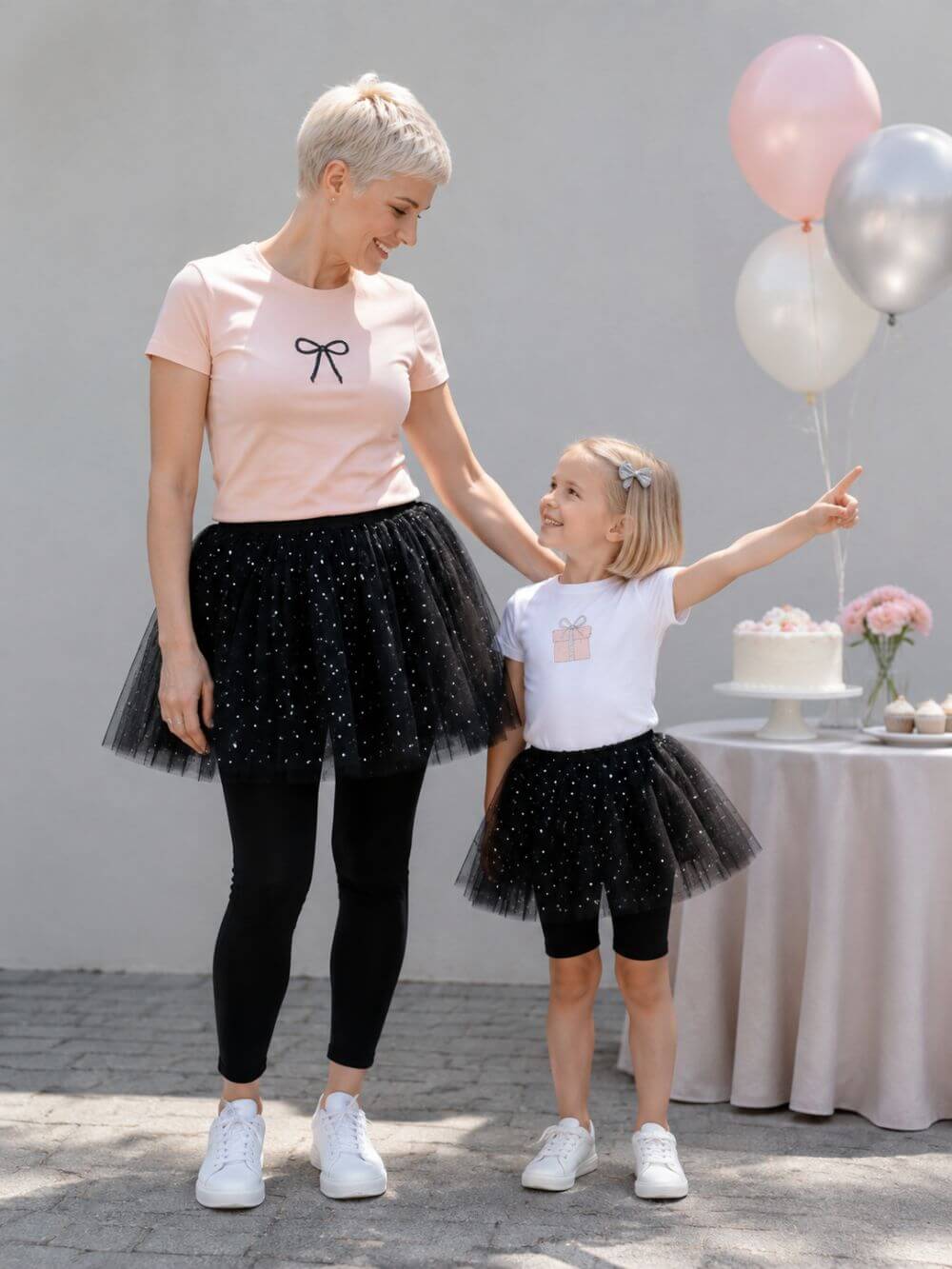 Black Sequin Heart Valentine's Day Tutu Skirt Costume for Toddler, Girls, Women, Plus
