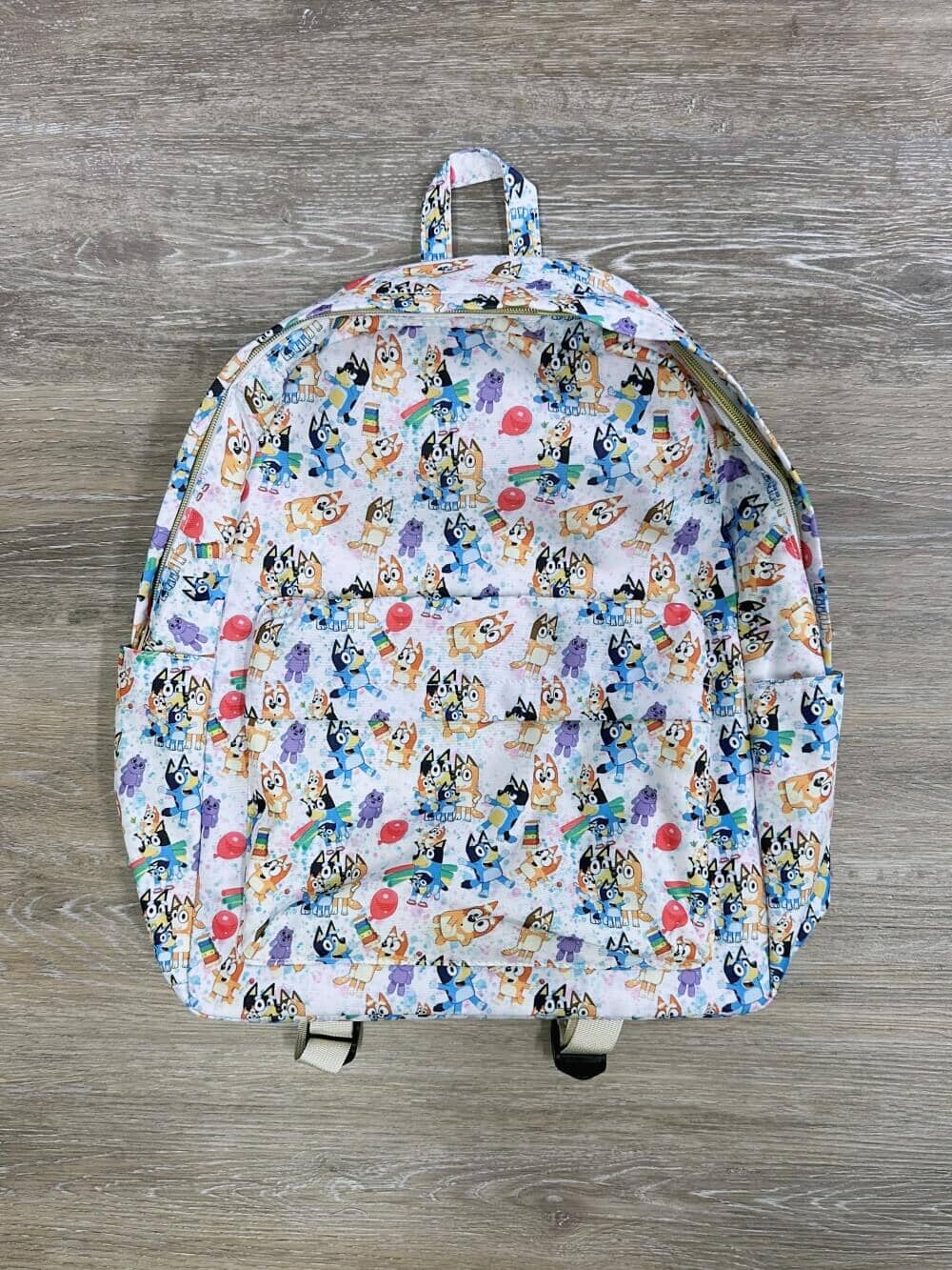 Blue Dog Fun Full Size Kids&#39; School Backpack - Sydney So Sweet