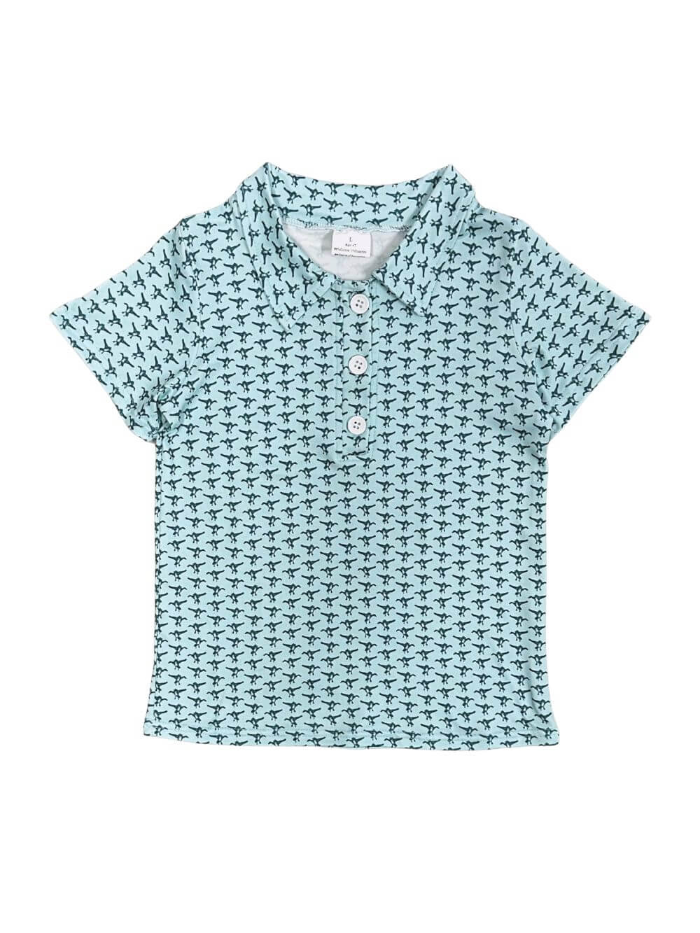 Blue Duck Print Boys Polo Shirt for Back to School & Every Day - Sydney So Sweet