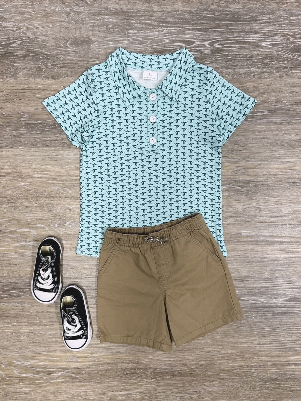 Blue Duck Print Boys Polo Shirt for Back to School & Every Day - Sydney So Sweet