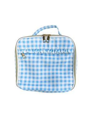 Blue Gingham Plaid Lunch Box - Sydney So Sweet