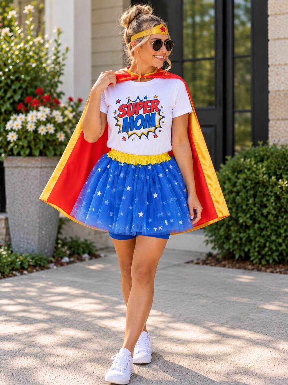 Wonder Star Hero Superhero Woman Tutu Skirt Costume for Girls, Women, Plus