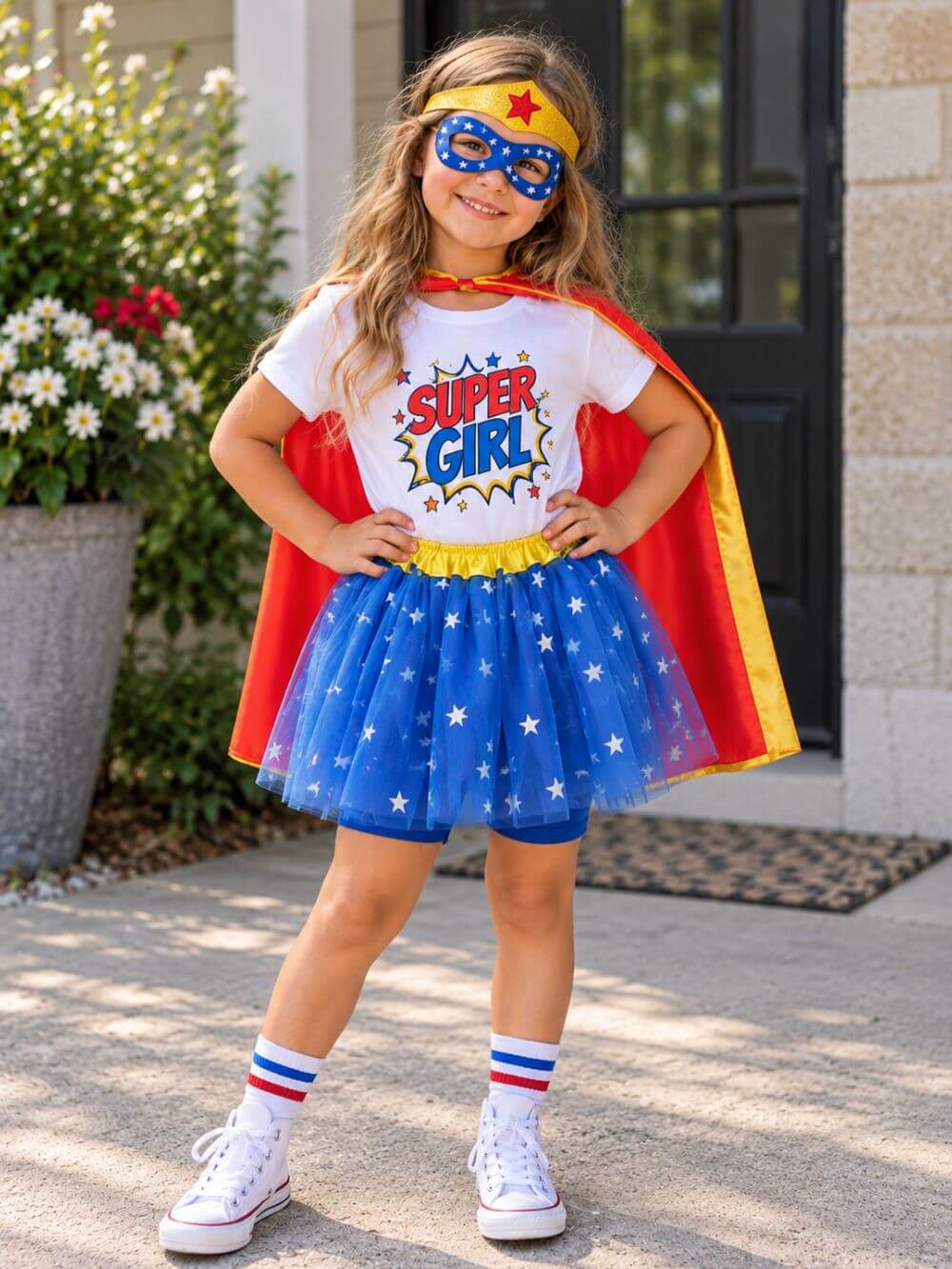 Wonder Star Hero Superhero Woman Tutu Skirt Costume for Girls, Women, Plus