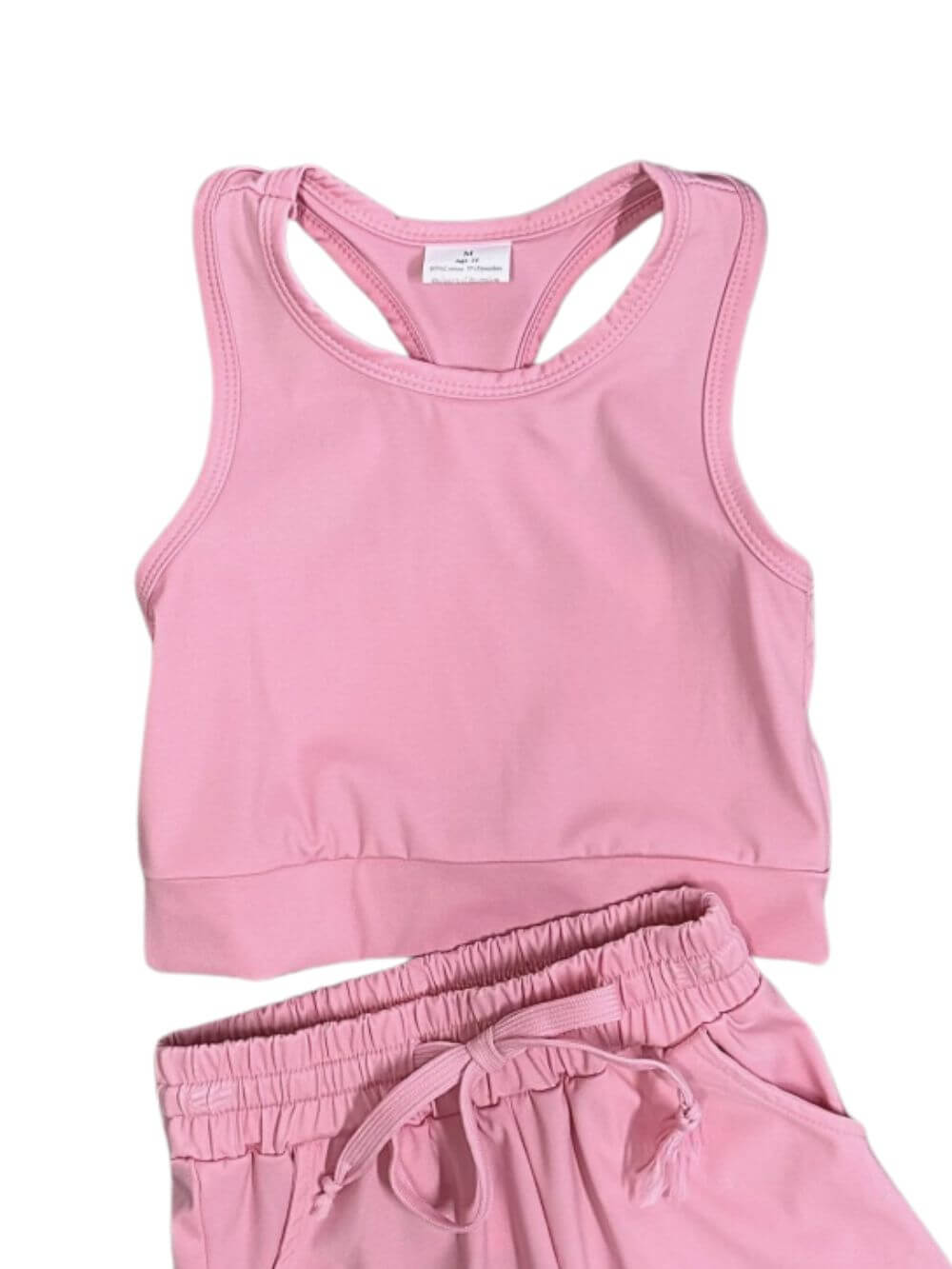 Blush Breeze Everyday Girls Shorts Lounge Set