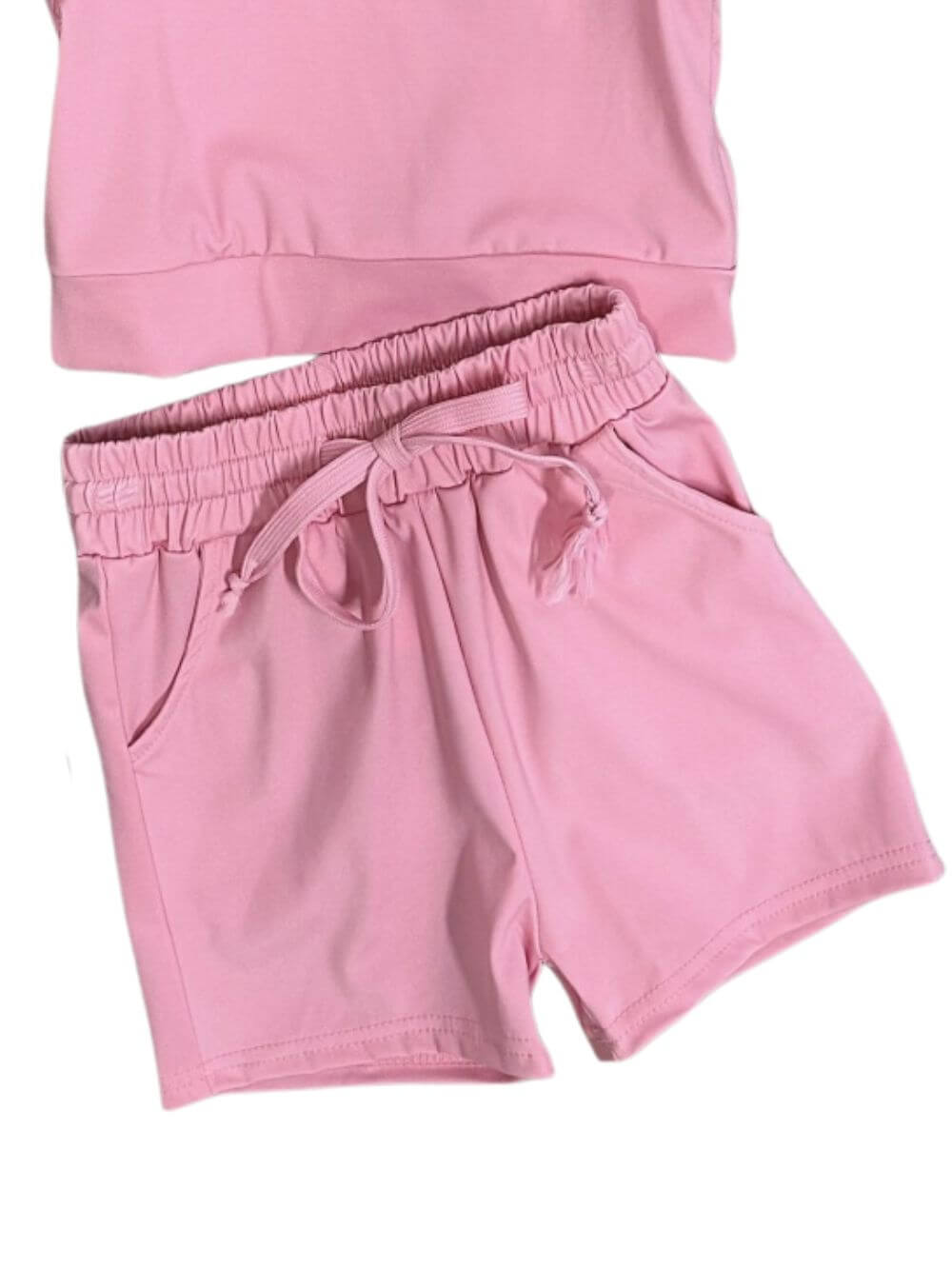 Blush Breeze Everyday Girls Shorts Lounge Set