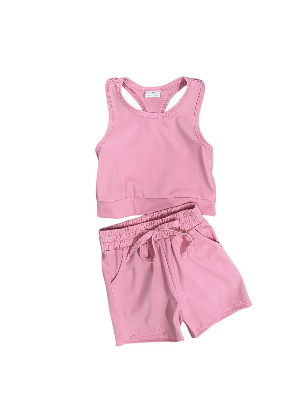 Blush Breeze Everyday Girls Shorts Lounge Set