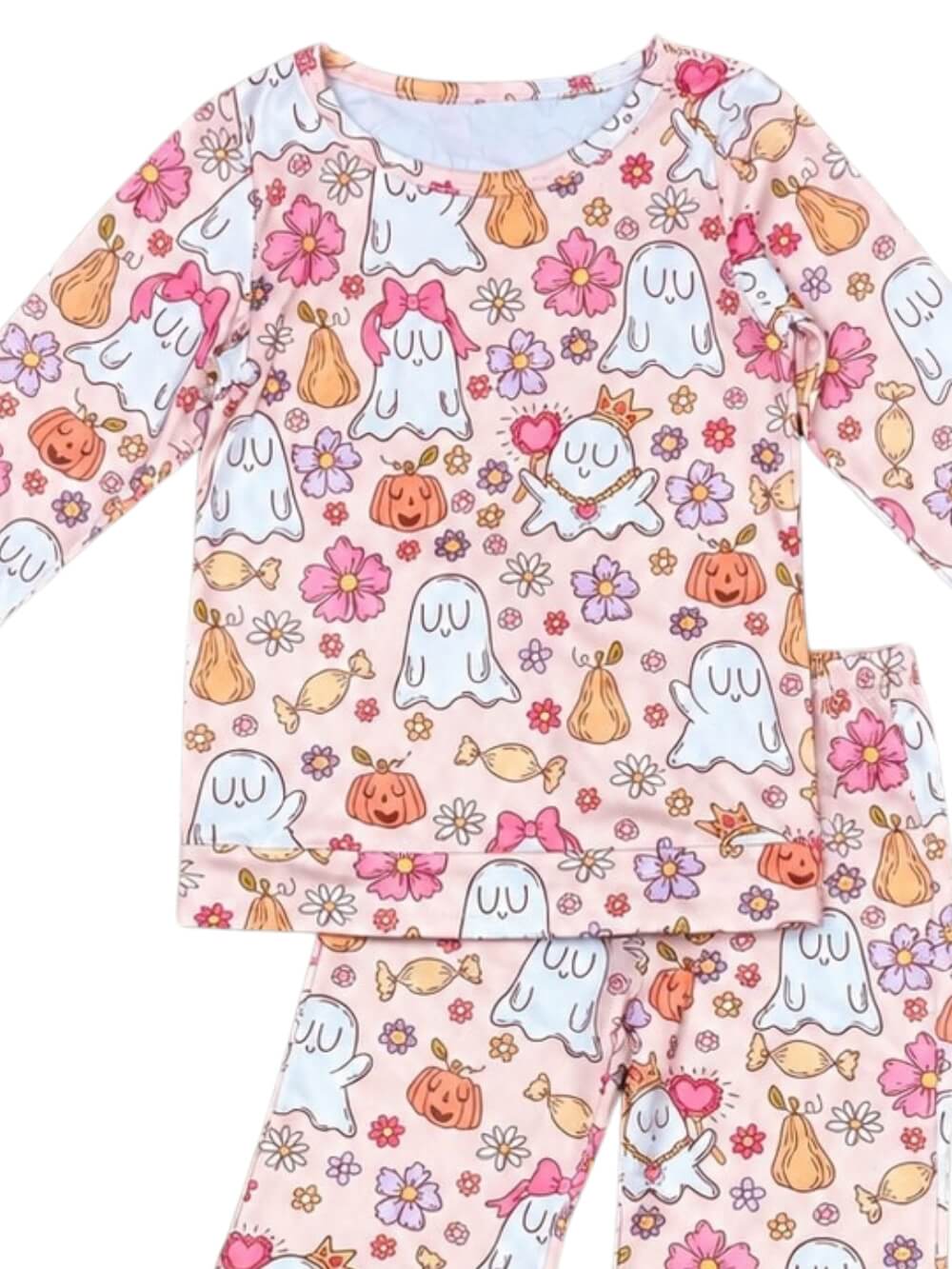Boo & Blooms Girls Halloween Bell Bottoms Outfit