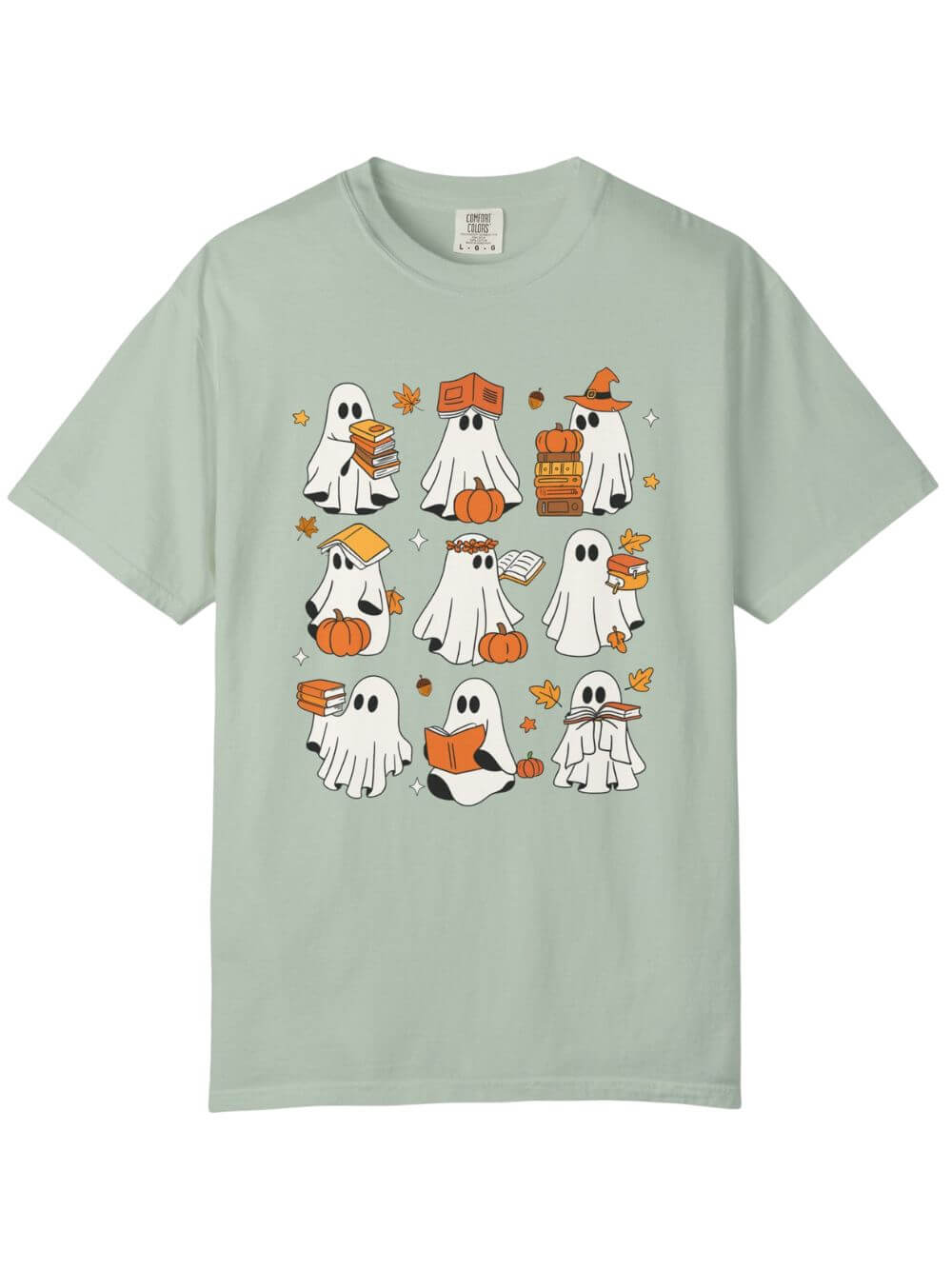 Bookish Boos Halloween Unisex Tee Comfort Colors Short Sleeve Book Lover Graphic T-Shirt - Sydney So Sweet
