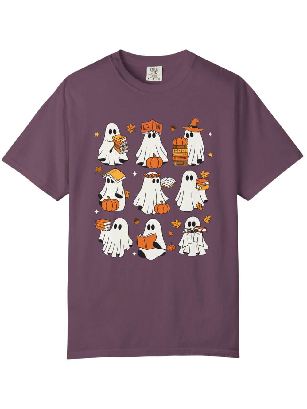 Bookish Boos Halloween Unisex Tee Comfort Colors Short Sleeve Book Lover Graphic T-Shirt - Sydney So Sweet