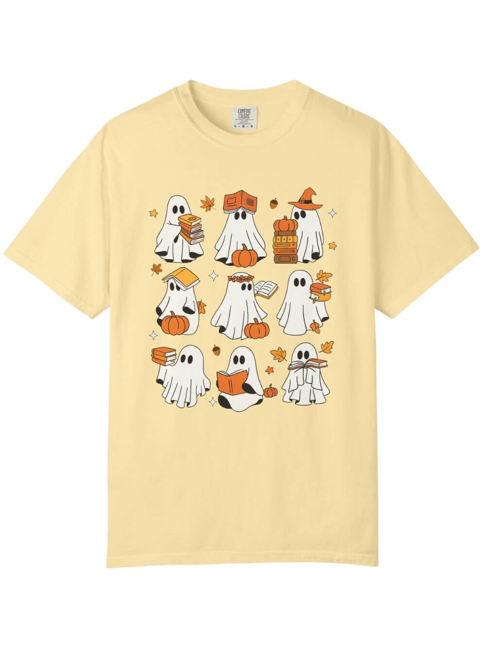 Bookish Boos Halloween Unisex Tee Comfort Colors Short Sleeve Book Lover Graphic T-Shirt - Sydney So Sweet