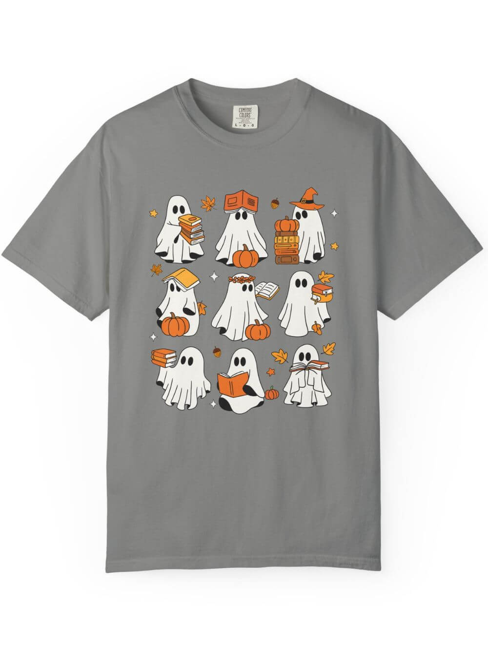 Bookish Boos Halloween Unisex Tee Comfort Colors Short Sleeve Book Lover Graphic T-Shirt - Sydney So Sweet