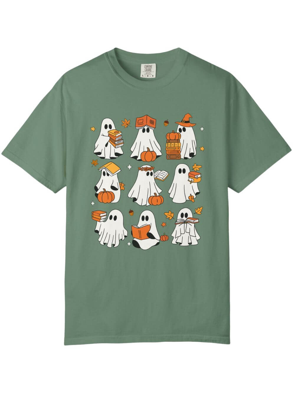 Bookish Boos Halloween Unisex Tee Comfort Colors Short Sleeve Book Lover Graphic T-Shirt - Sydney So Sweet