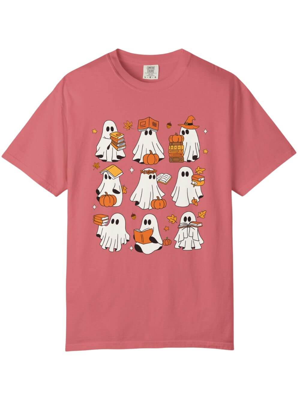 Bookish Boos Halloween Unisex Tee Comfort Colors Short Sleeve Book Lover Graphic T-Shirt - Sydney So Sweet