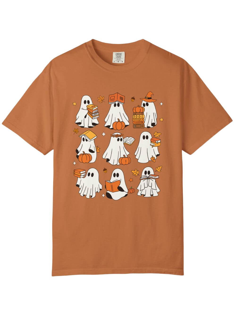 Bookish Boos Halloween Unisex Tee Comfort Colors Short Sleeve Book Lover Graphic T-Shirt - Sydney So Sweet