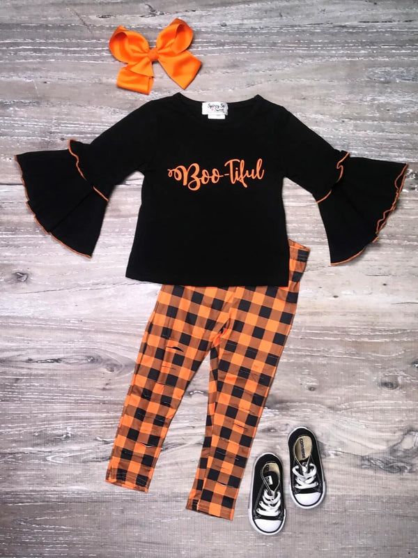 One of a Kind Item - Boo-tiful Top & Leggings Outfit Size 4T