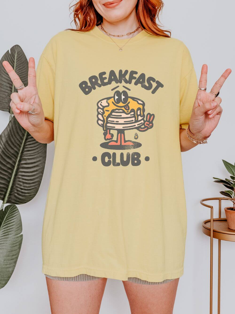 Breakfast Club Unisex Tee Comfort Colors Pancake Lover Short Sleeve Graphic T-Shirt - Sydney So Sweet