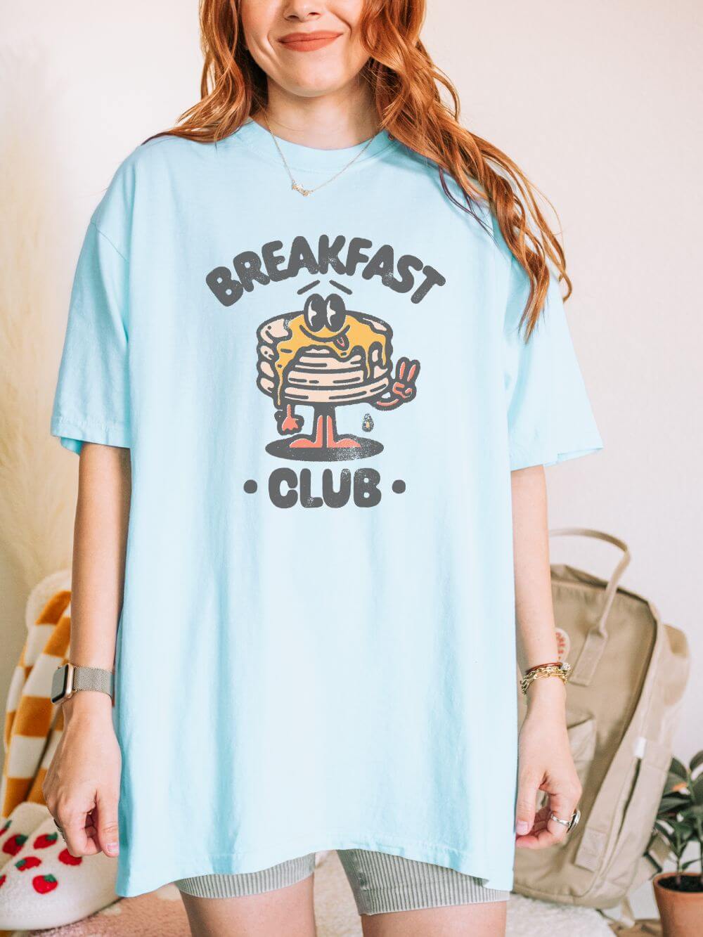 Breakfast Club Unisex Tee Comfort Colors Pancake Lover Short Sleeve Graphic T-Shirt - Sydney So Sweet