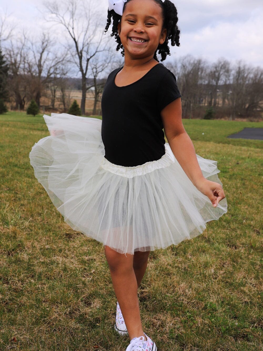 Solid Color Costume Tutu Skirt - Toddler, Little Girl, Kid Size for Dress Up - Sydney So Sweet