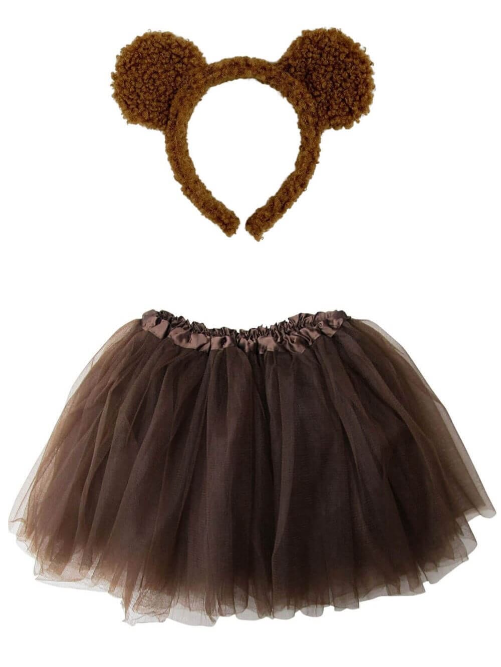 Brown Bear Costume - Complete Kids Costume Set with Tutu and Headband One  Size Fits Most Toddler - Age 8