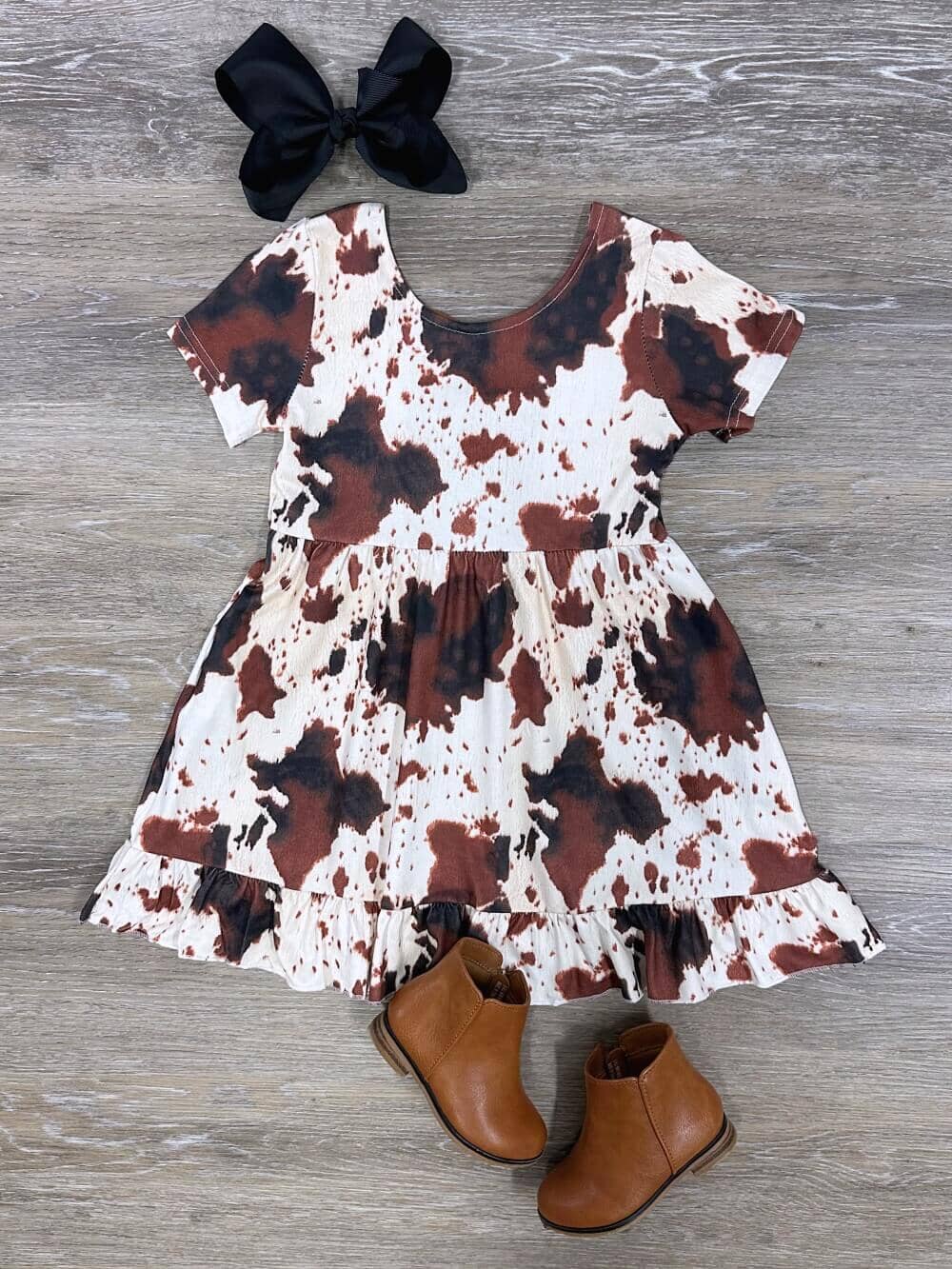 Brown Cow Brown Cow Girls Short Sleeve Dress - Sydney So Sweet