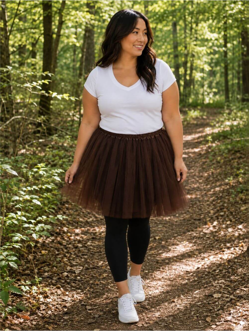 Brown Plus Size Adult Tutu Skirt - Women's Plus Size 3- Layer Basic Ballet Costume Dance Tutus