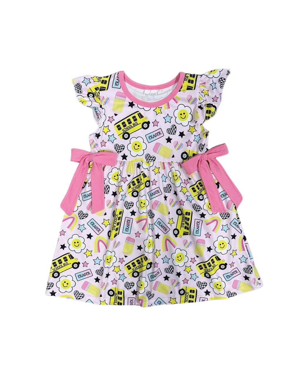 Bus Stop Cute Girls Back to School Dress - Sydney So Sweet