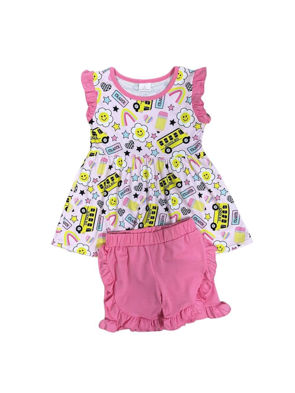 Bus Stop Cute Girls Back to School Shorts Outfit - Sydney So Sweet