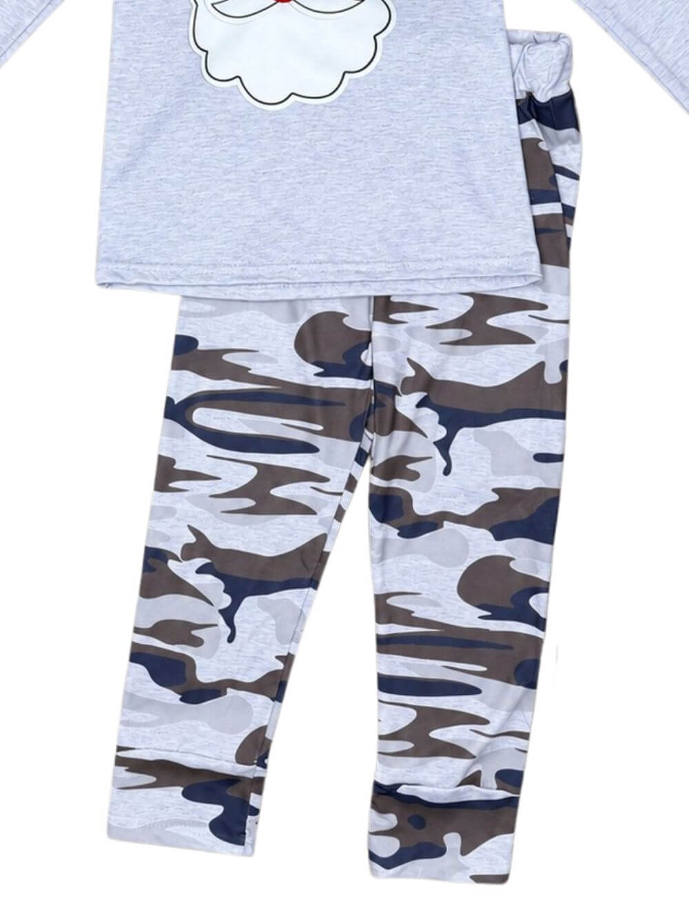Camo Santa Kids Christmas Jogger Outfit