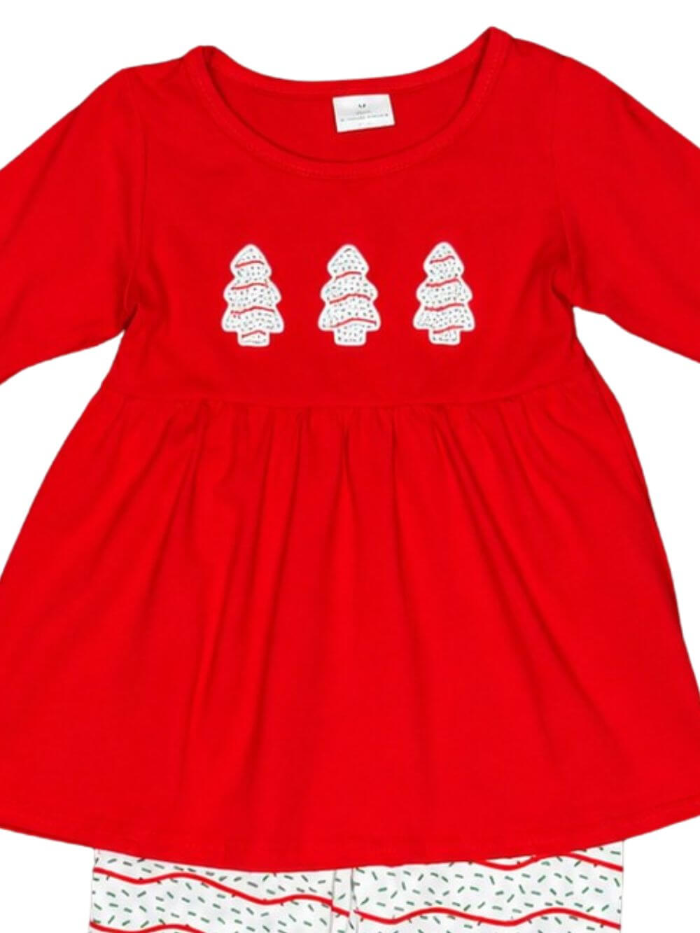 Christmas Cakes Girls Holiday Tunic & Ruffle Pants Outfit