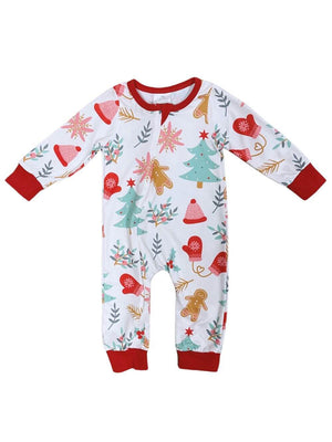 Christmas Cheer Long Sleeve Holiday Baby Romper - Sydney So Sweet