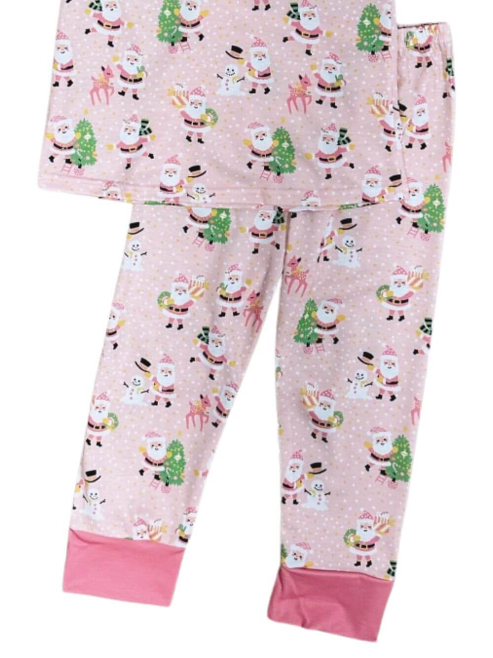 Christmas Crew Girls Pink Holiday Pajamas - Sydney So Sweet