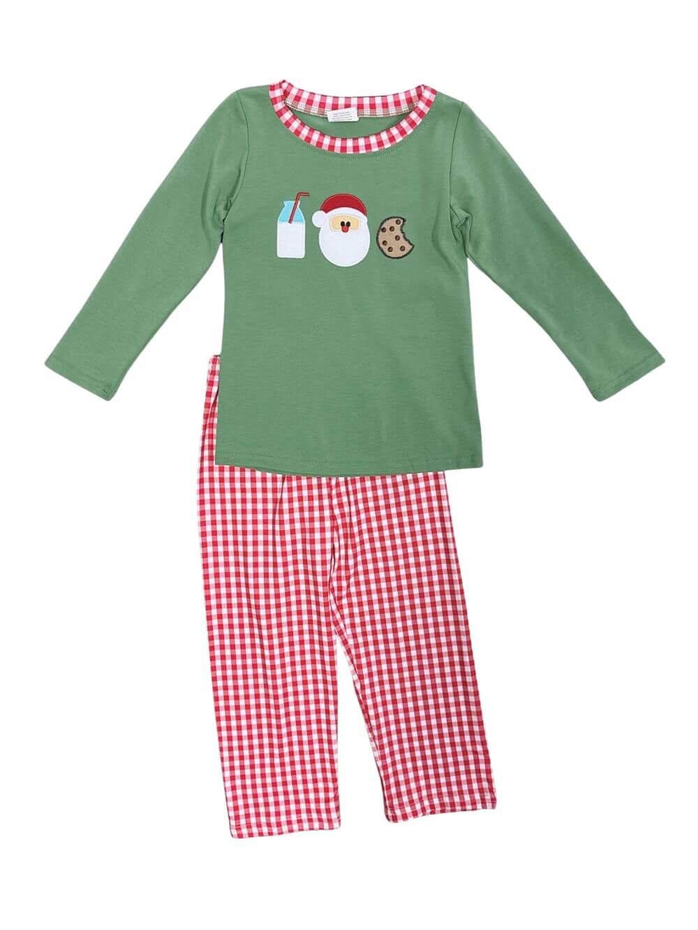 Christmas Milk & Cookies Boys Santa Claus Outfit - Sydney So Sweet